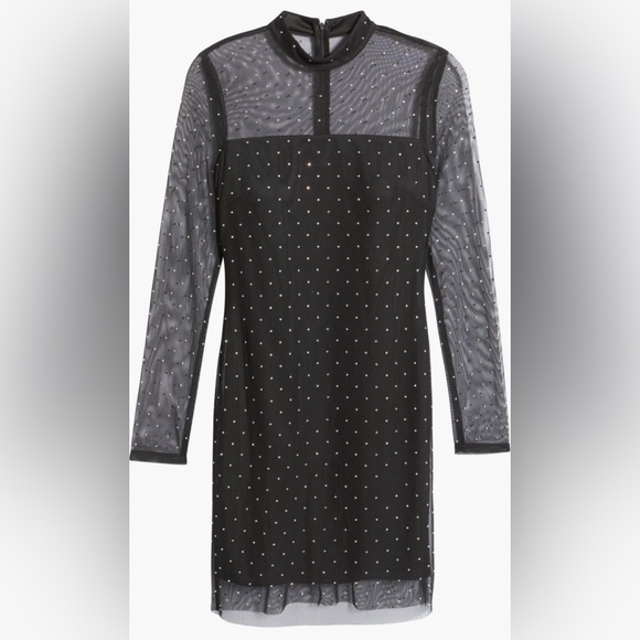 Jump Apparel Rhinestone Studded Body-con Minidress - Picture 3 of 6